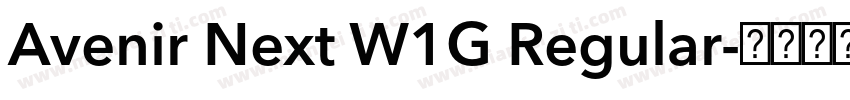 Avenir Next W1G Regular字体转换